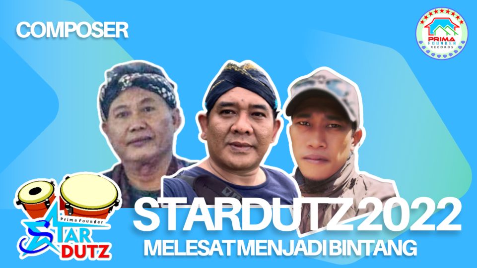 Sugeng Trisula, AM Kuncoro, dan Prasmanta, para composer album lagu Stardutz 2022 bertajuk Melesat Menjadi Bintang. (Dok. Prima Founder Records)