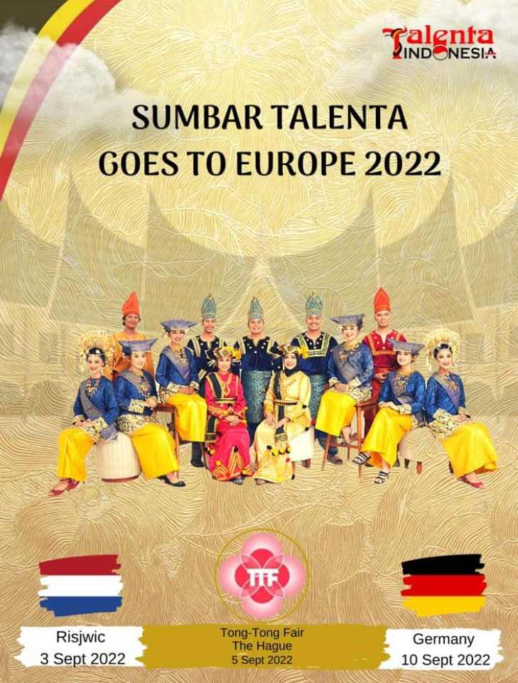 Flayer Sumbar Talenta Goes to Europe 2022. (Dok. Talenta Indonesia)