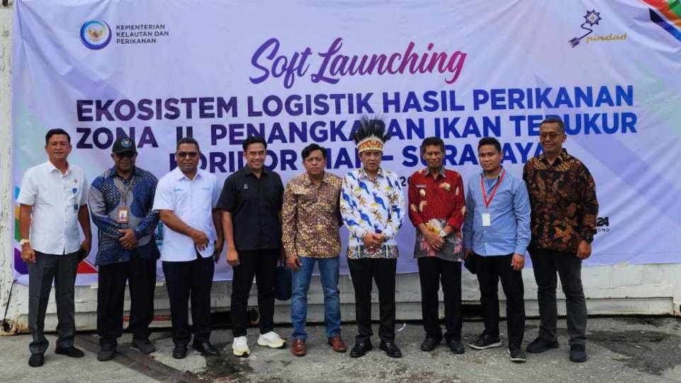 Suasana acara Soft Launching Ekosistem Hasil Perikanan Zona II Penangkapan Ikan Terukur Koridor Biak-Surabaya. (Dok. Istimewa)